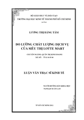 Đo lường chất lượng dịch vụ tại Lotte Mart