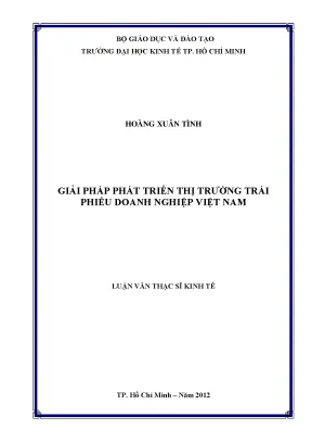 Giải pháp phát triển thị trường trái phiếu doanh nghiệp