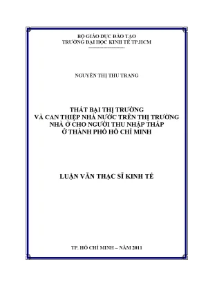 Thất bại thị trường nhà ở cho người thu nhập thấp