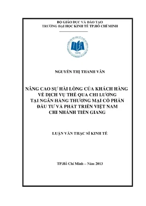 Nâng cao sự hài lòng khách hàng dịch vụ thẻ chi lương