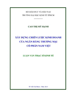 Chiến lược kinh doanh ngân hàng TMCP Nam Việt hiệu quả