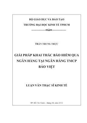 Giải pháp khai thác bảo hiểm qua ngân hàng Bảo Việt