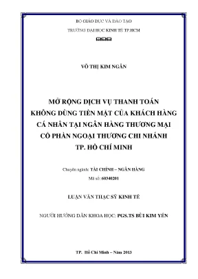 Mở rộng dịch vụ thanh toán không dùng tiền mặt tại