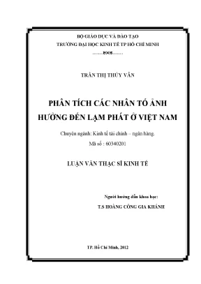 Nhân tố ảnh hưởng đến lạm phát ở Việt Nam