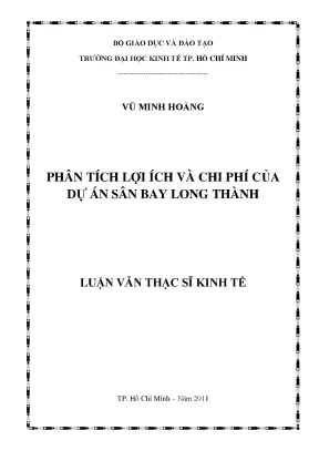 Phân tích lợi ích và chi phí sân bay Long Thành