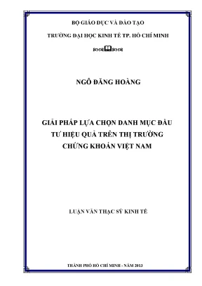 Giải pháp đầu tư hiệu quả trên thị trường chứng khoán