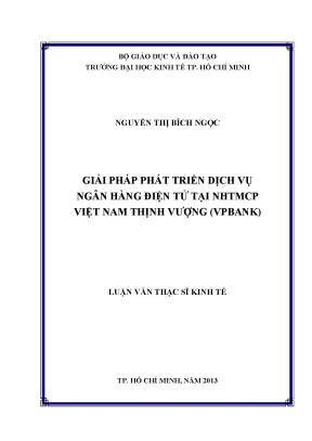 Giải pháp phát triển dịch vụ ngân hàng điện tử VPBank