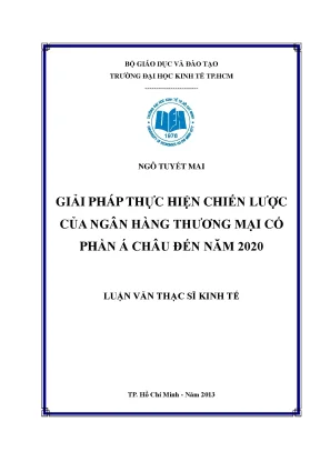 Giải pháp chiến lược ngân hàng Á Châu đến 2020