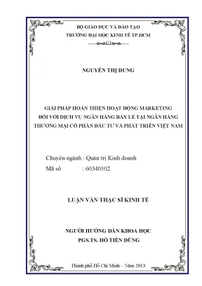 Giải pháp marketing ngân hàng bán lẻ tại BIDV