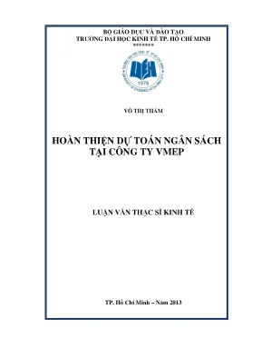 Hoàn thiện dự toán ngân sách tại VMEP