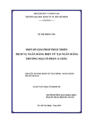 Giải pháp phát triển dịch vụ ngân hàng điện tử ACB