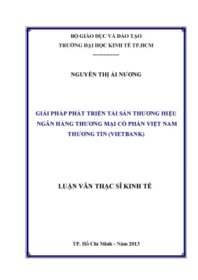 Giải pháp phát triển tài sản thương hiệu Vietbank