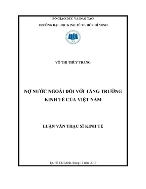 Nợ nước ngoài và tăng trưởng kinh tế Việt Nam