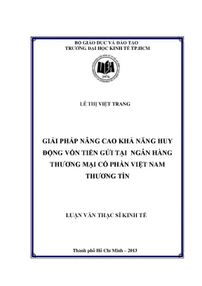 Giải pháp huy động vốn tiền gửi tại Vietbank