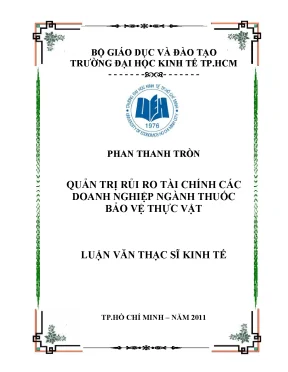 Quản trị rủi ro tài chính trong ngành thuốc bảo vệ thực vật