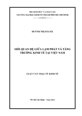 Mối quan hệ giữa lạm phát và tăng trưởng kinh tế Việt Nam
