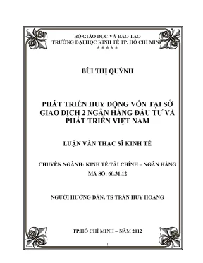 Phát triển huy động vốn tại BIDV Sở Giao Dịch 2