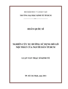 Xu hướng sử dụng đồ gỗ nội thất tại TP.HCM