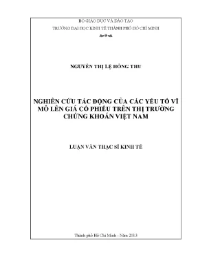 Tác động vĩ mô đến giá cổ phiếu Việt Nam