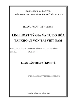 Linh hoạt tỷ giá và tự do hóa tài khoản vốn tại Việt Nam