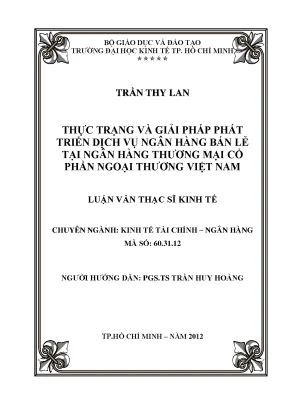 Thực trạng và giải pháp phát triển ngân hàng bán lẻ