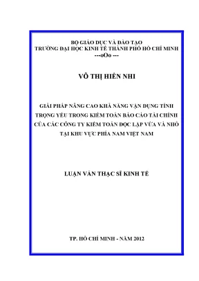 Giải pháp nâng cao tính trọng yếu trong kiểm toán