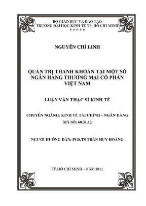 Quản trị thanh khoản tại ngân hàng TMCP Việt Nam