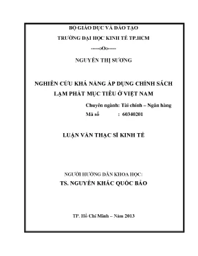 Khả năng áp dụng chính sách lạm phát mục tiêu ở Việt Nam