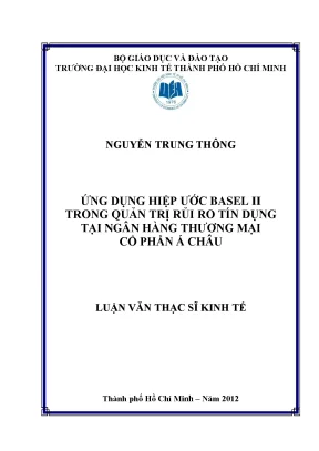 Ứng dụng Basel II trong quản trị rủi ro tín dụng