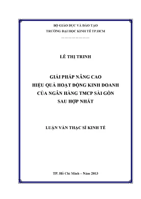 Giải pháp nâng cao hiệu quả kinh doanh ngân hàng TMCP