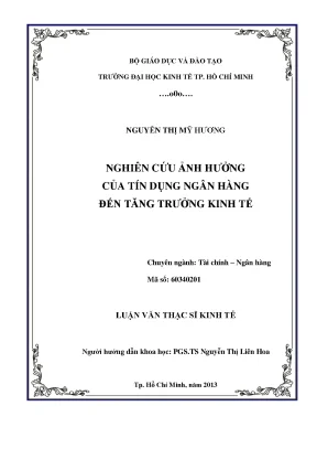 Tín dụng ngân hàng và tăng trưởng kinh tế
