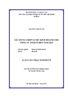 Chiến lược kinh doanh cho công ty VINECO đến 2015