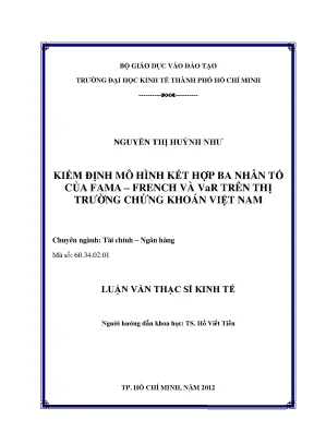 Kiểm định mô hình Fama-French và VaR trên TTCK VN