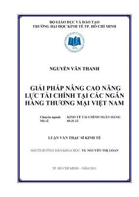 Giải pháp nâng cao năng lực tài chính ngân hàng Việt Nam