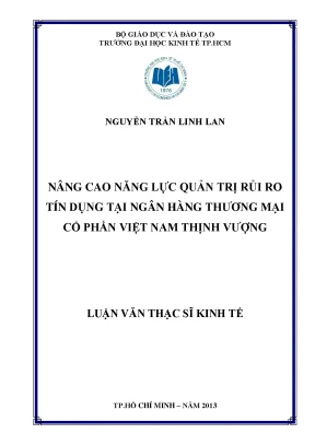 Nâng cao quản trị rủi ro tín dụng tại ngân hàng
