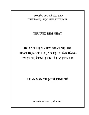 Kiểm toán nội bộ tín dụng tại Eximbank