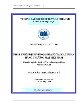 Phát triển dịch vụ ngân hàng tại các NHTM Việt Nam
