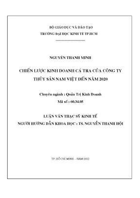 Chiến lược kinh doanh cá tra Nam Việt đến 2020