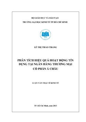 Phân tích hiệu quả tín dụng tại ACB