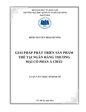 Giải pháp phát triển sản phẩm thẻ ngân hàng ACB