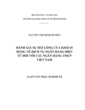 Đánh giá sự hài lòng khách hàng ngân hàng điện tử Việt Nam