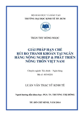 Giải pháp hạn chế rủi ro thanh khoản tại Agribank