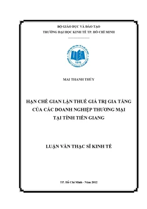 Giải pháp hạn chế gian lận thuế GTGT tại Tiền Giang