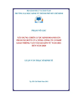 Chiến lược kinh doanh xe buýt Sài Gòn 2011-2020