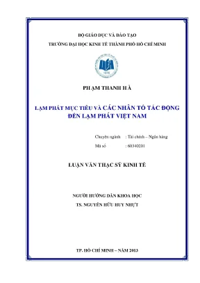 Lạm phát mục tiêu và tác động đến Việt Nam