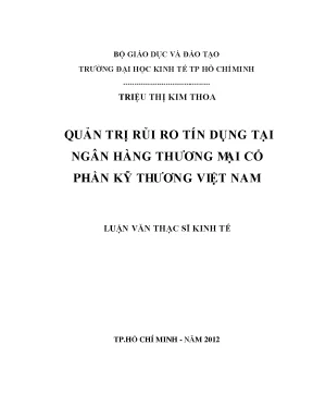 Quản trị rủi ro tín dụng tại Techcombank