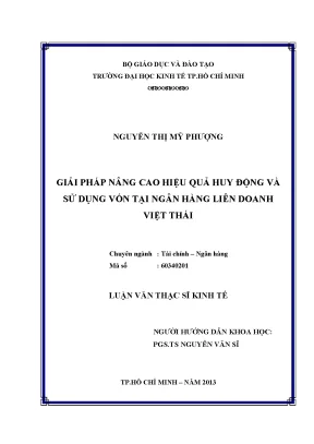 Giải pháp nâng cao hiệu quả huy động vốn ngân hàng