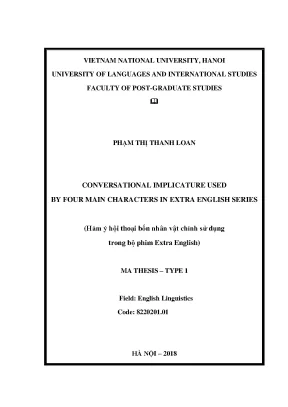 Hàm ý hội thoại trong Extra English: Luận văn Thạc sĩ