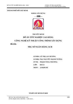 Đồ án tốt nghiệp trụ sở ngân hàng acb