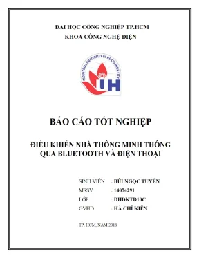 Điều khiển nhà thông minh qua Bluetooth và điện thoại